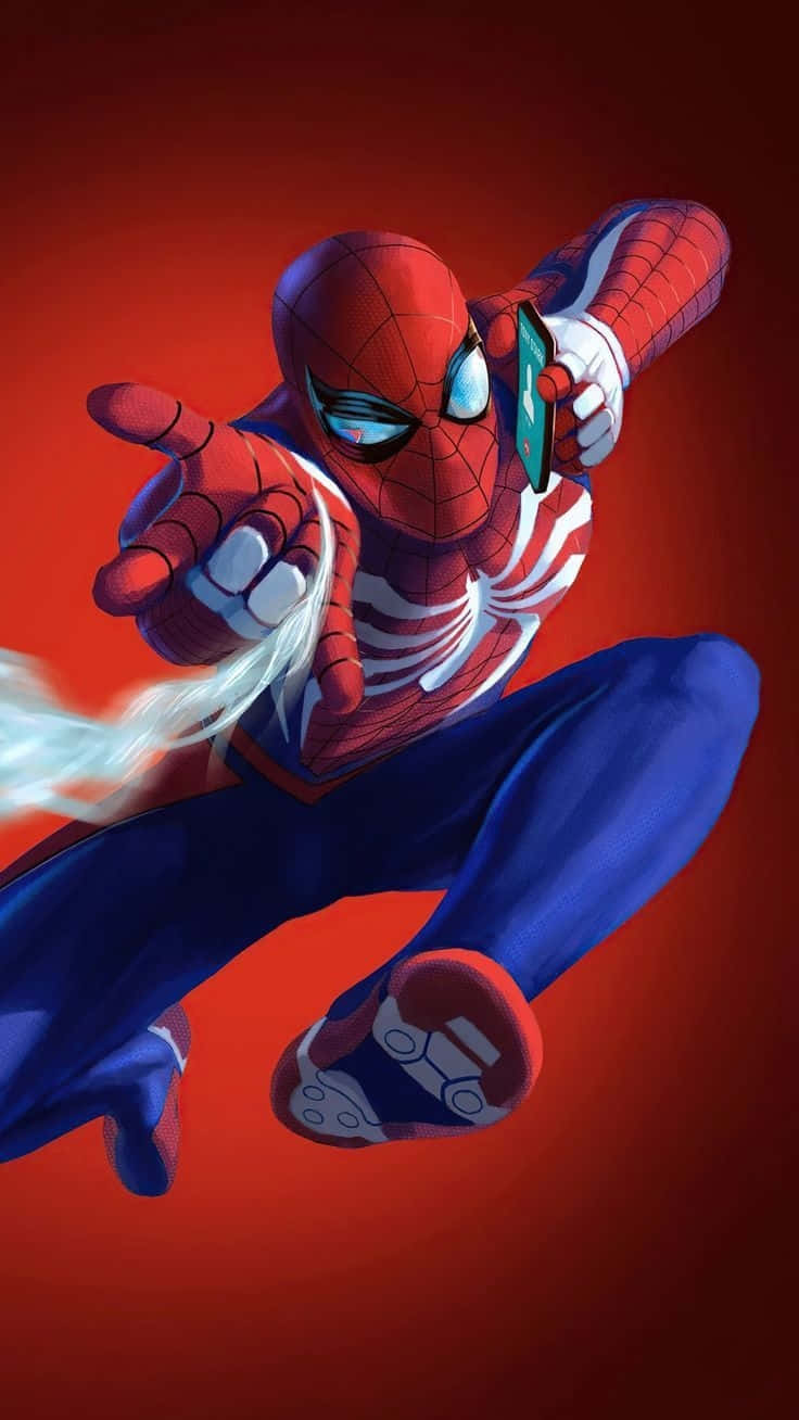 Marvel Ps4 Spiderman Phone Call Poster Wallpaper