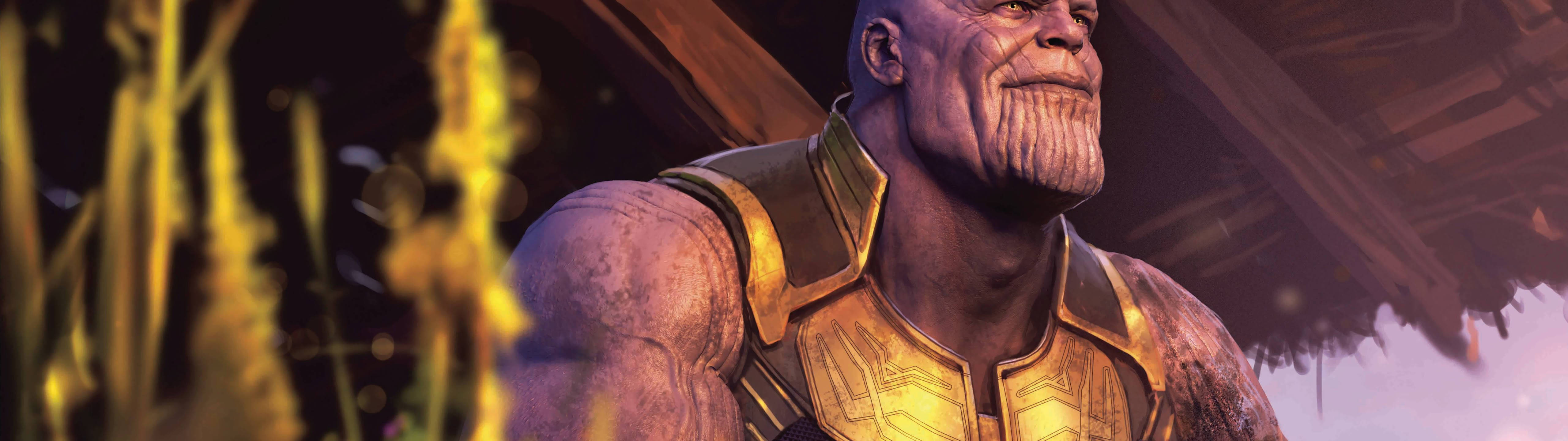 Marvel's Supervillain Thanos 5120 x 1440 Wallpaper
