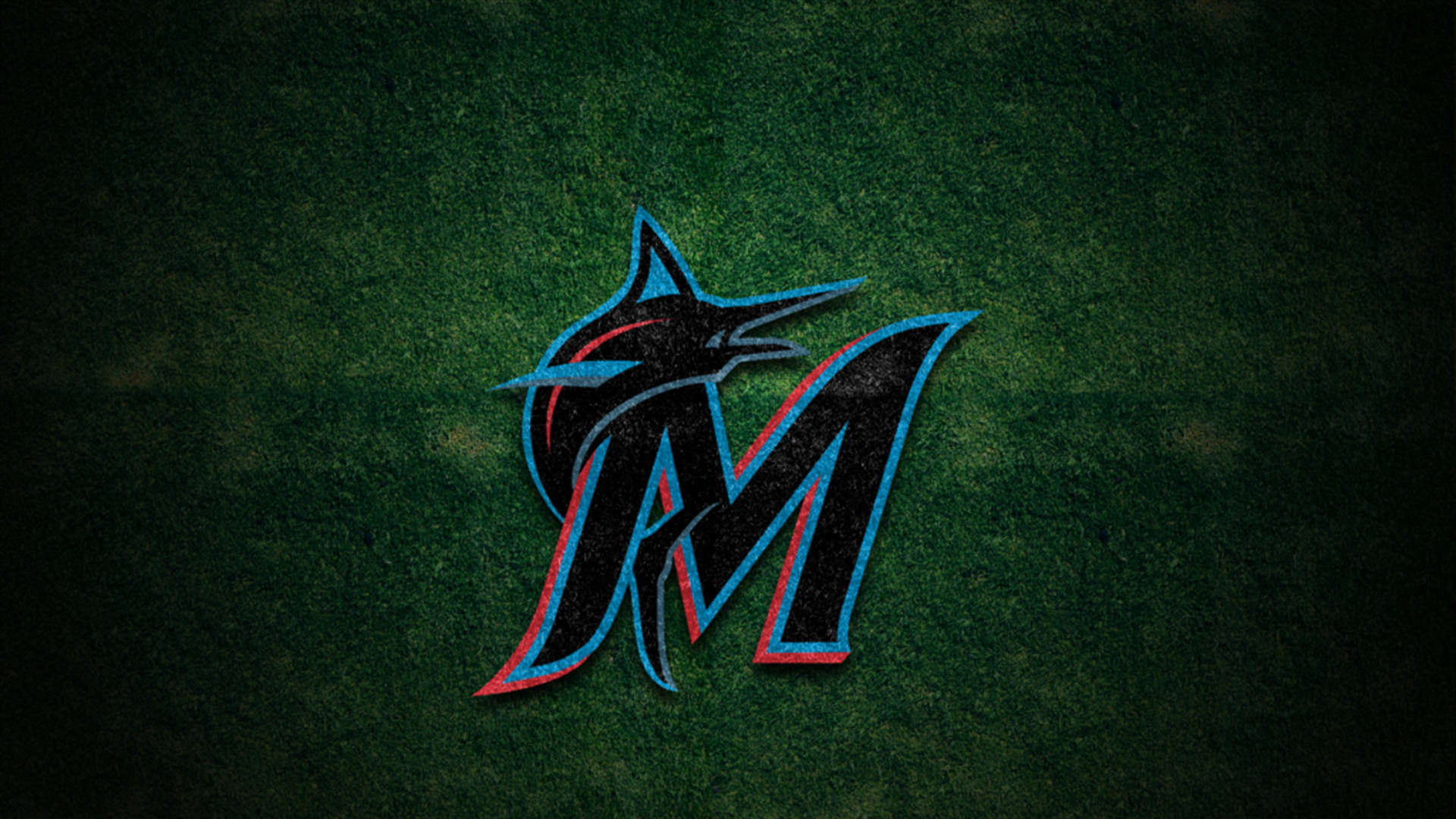 Miami Marlins Baseball Field Design Wallpaper