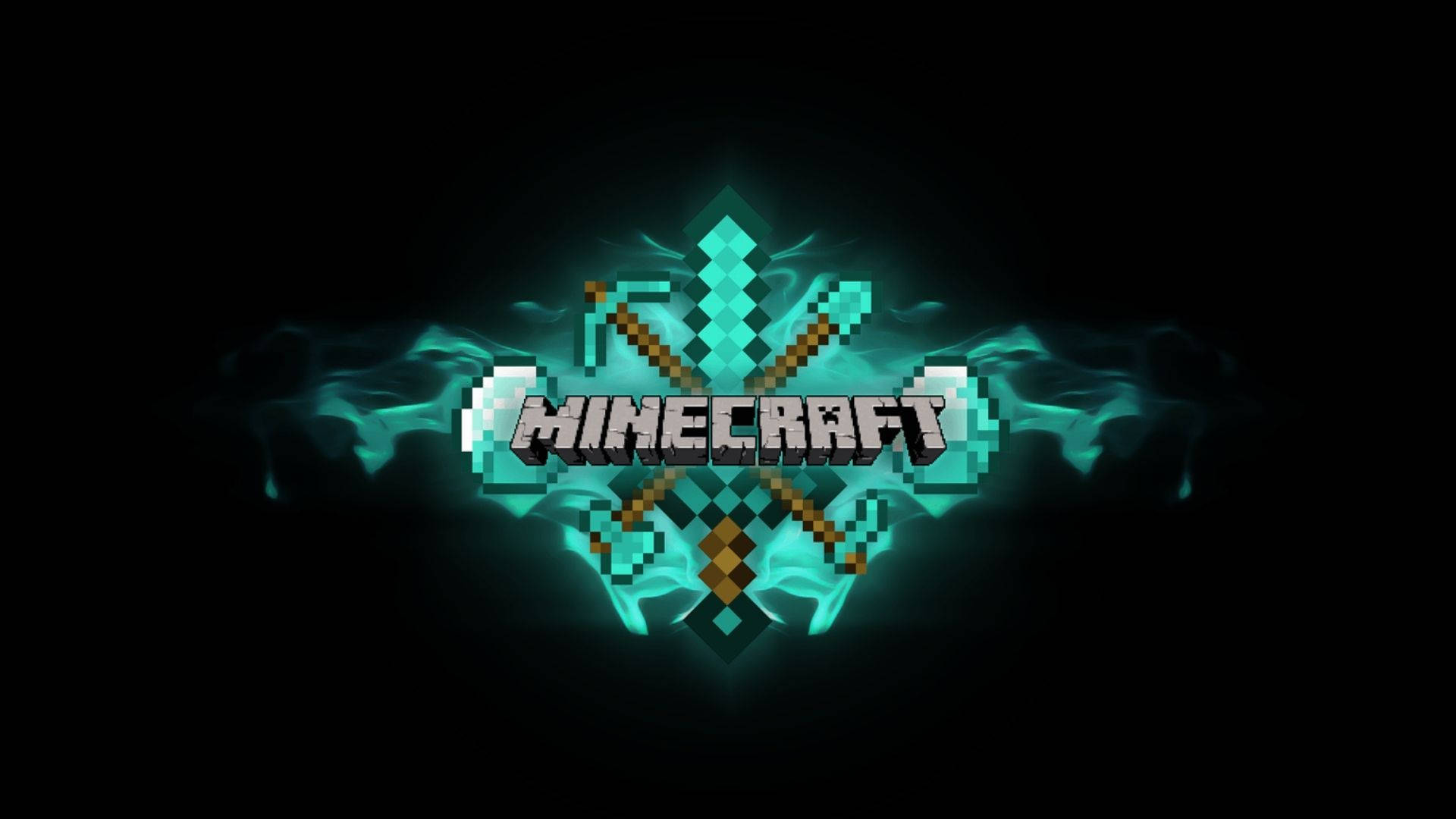 Minecraft Diamond Weapons Wallpaper