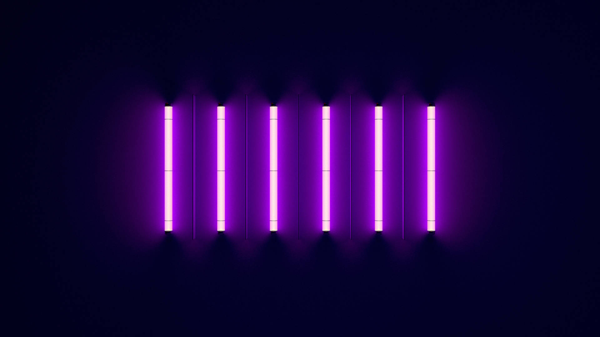 Minimalist Neon Lights 4k Purple Wallpaper