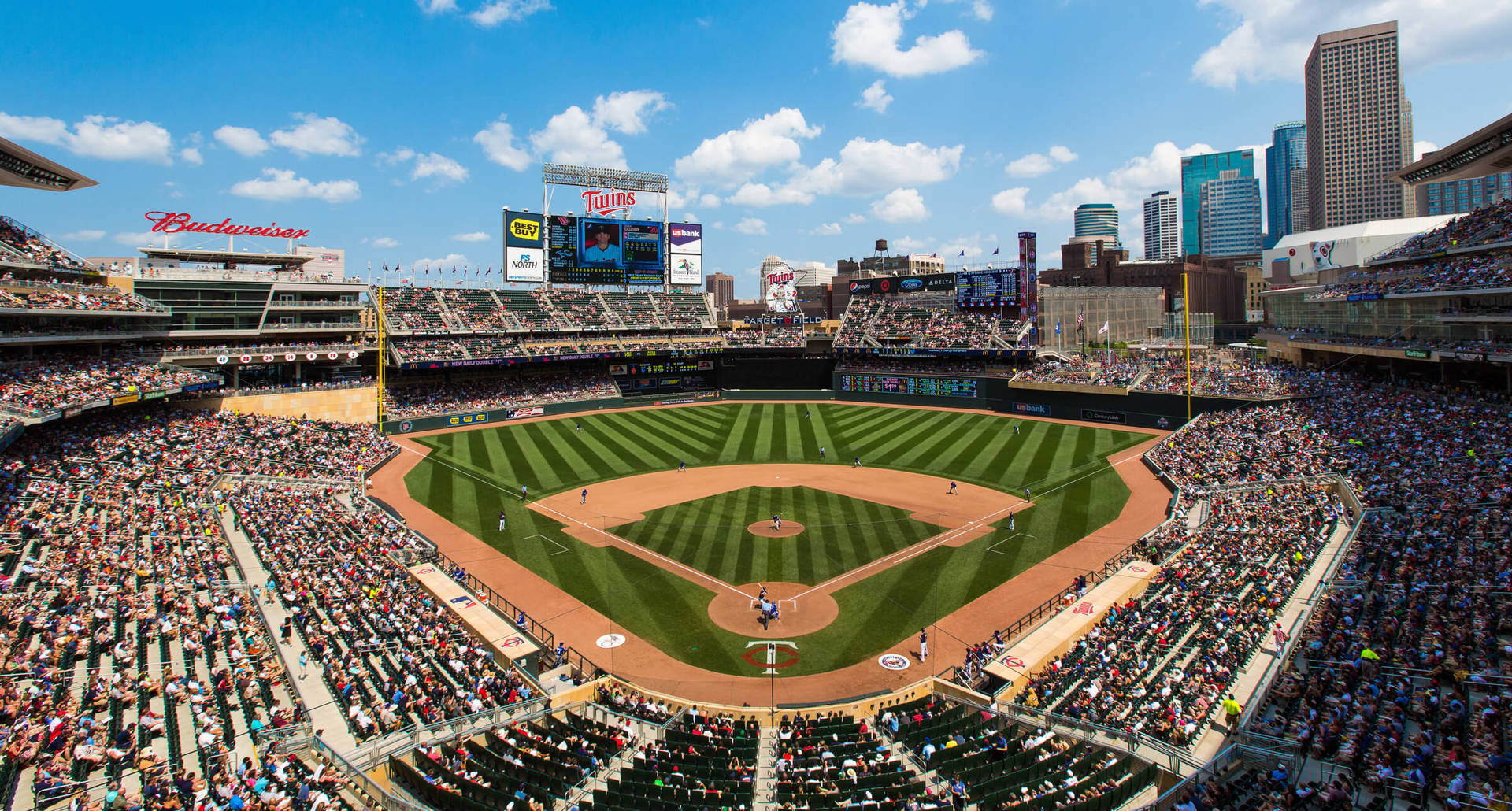 Minnesota Twins Baseball Stadium Wallpaper