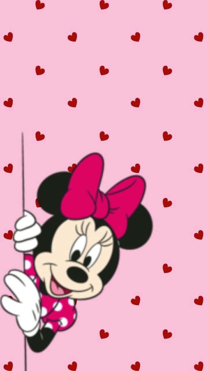Minnie Mouse in Pink Wallpaper
