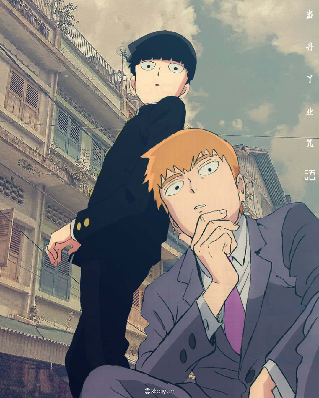 Mob And Reigen In The City Mob Psycho 100 Picture