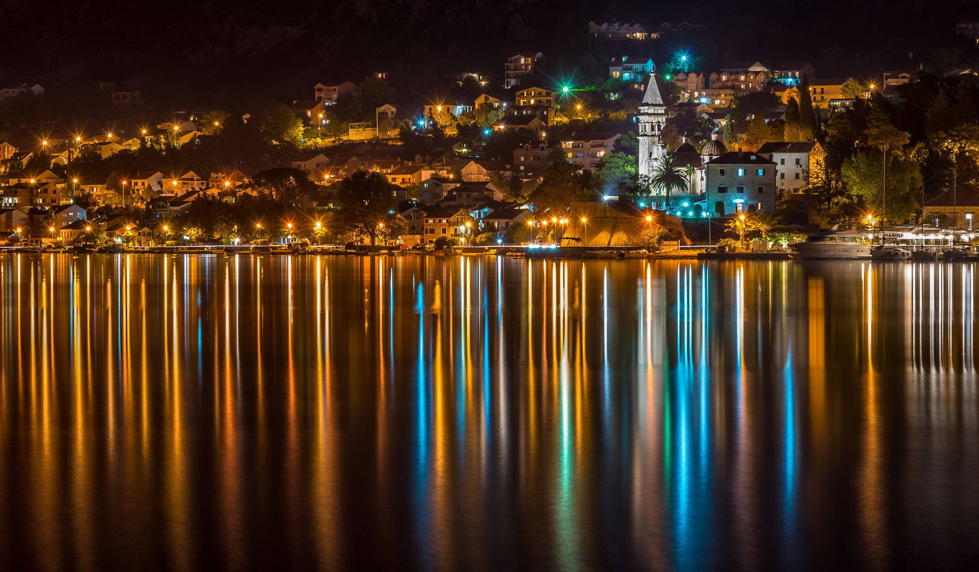Montenegro City Lights Wallpaper