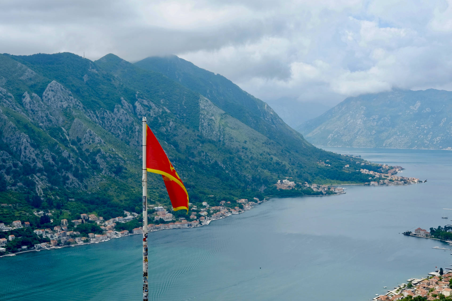 Montenegro Waving Flag Wallpaper