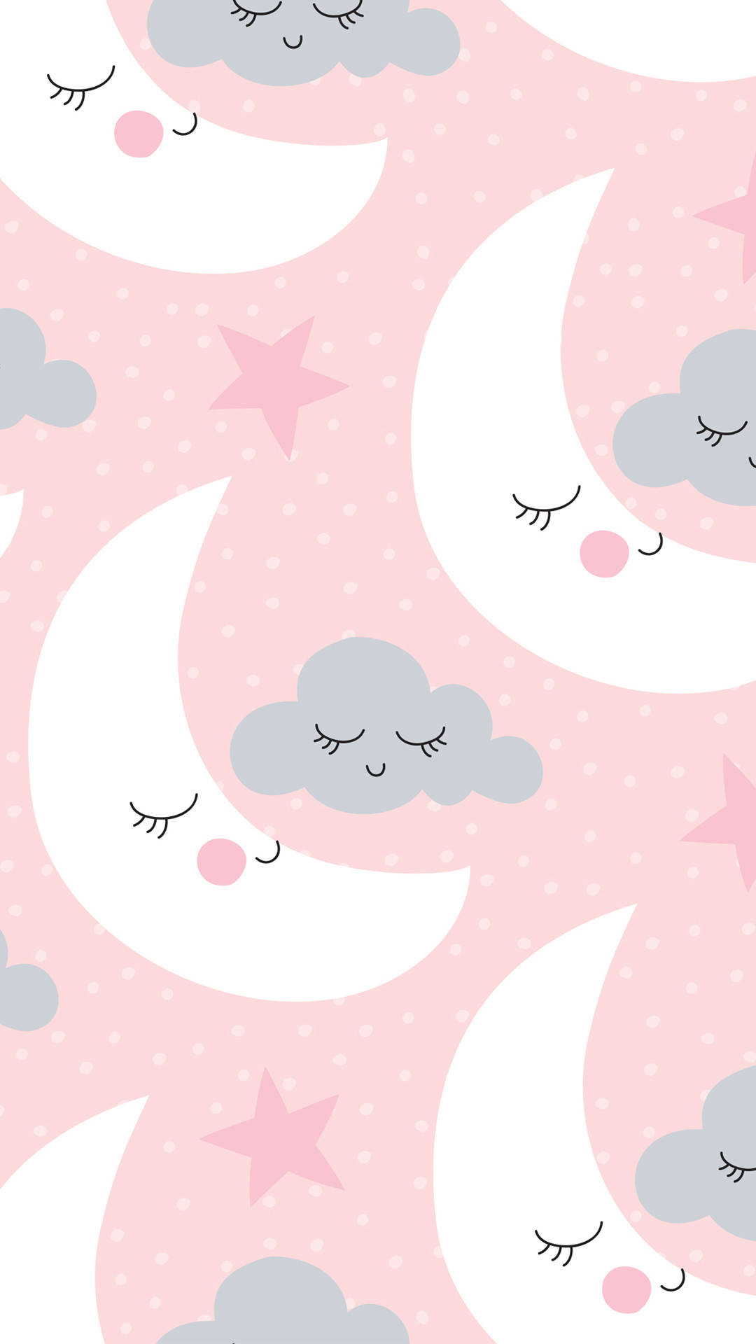 Moon And Cloud Girly Iphone Wallpaper
