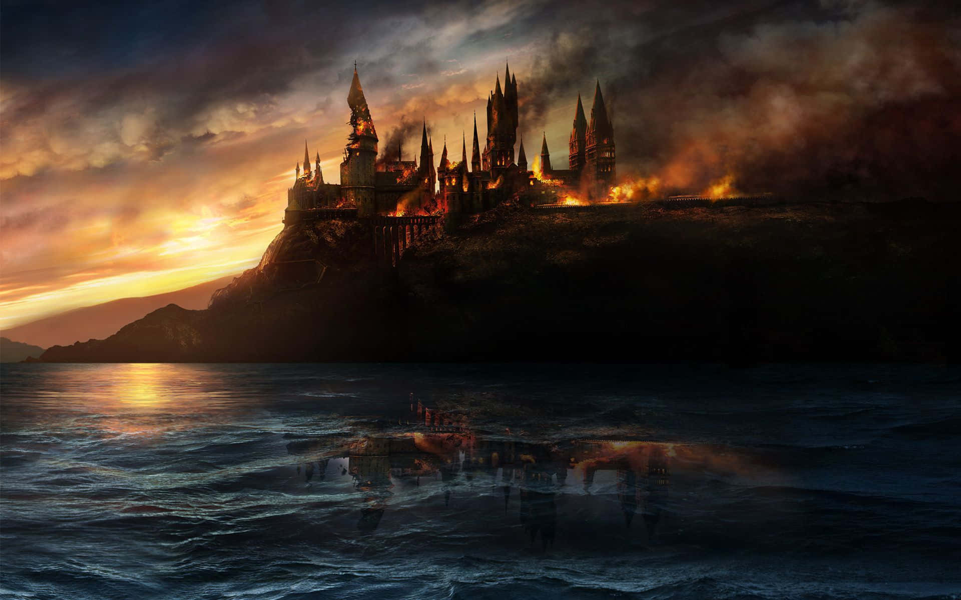 Harry Potter Castle In The Water