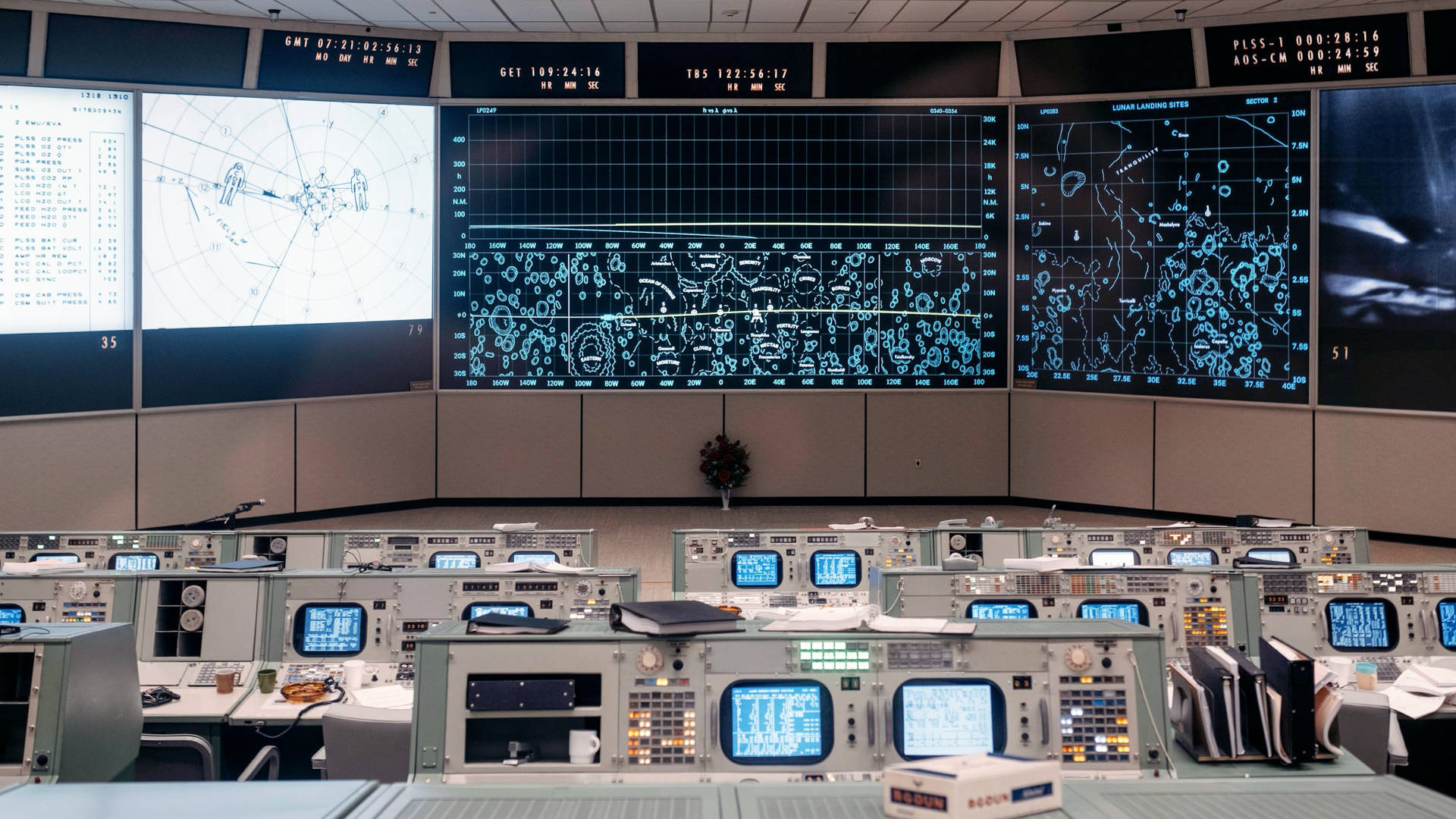 NASA Houston Control Center Wallpaper