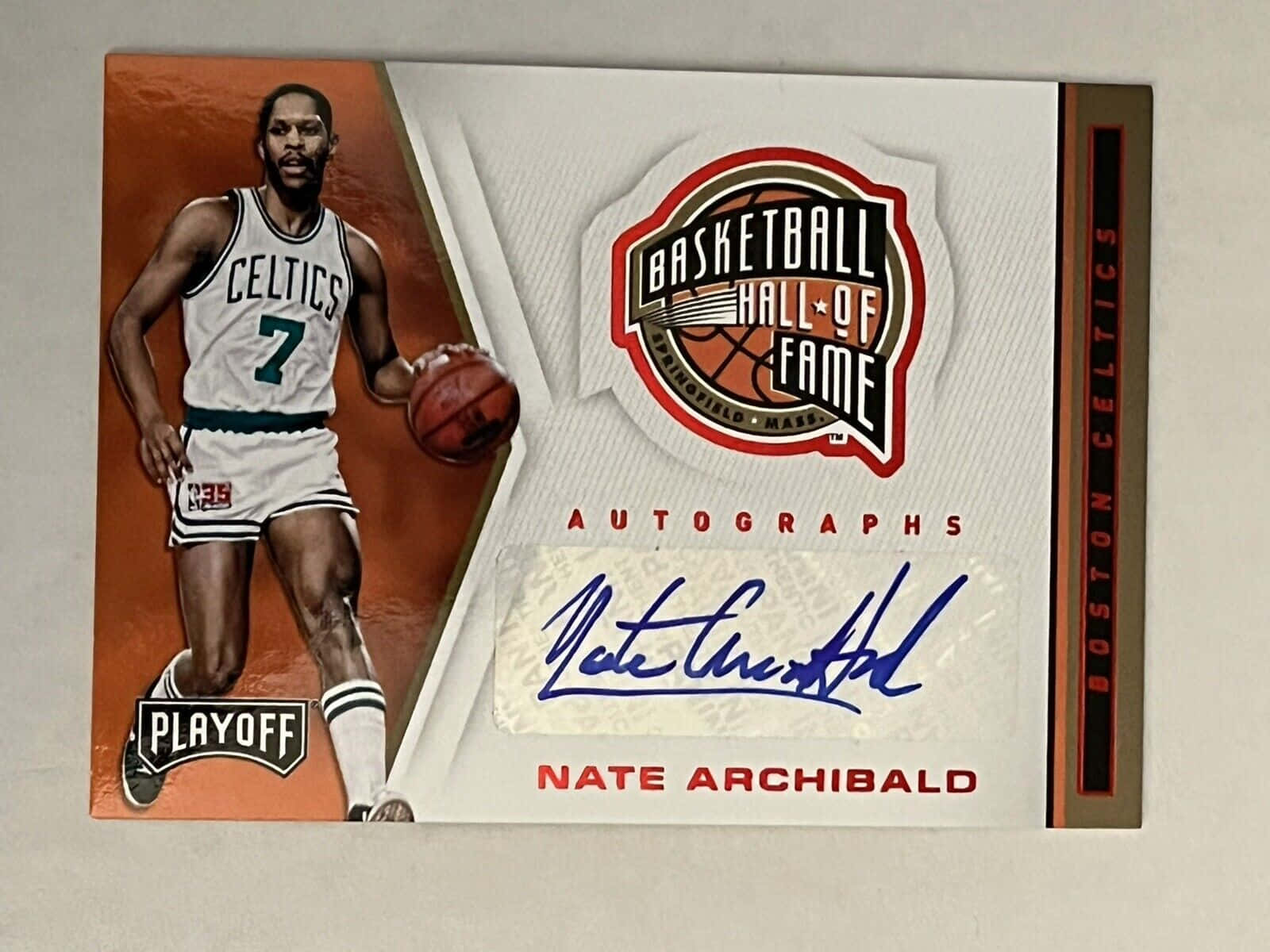 Nate Archibald NBA Hall Of Fame Card Wallpaper