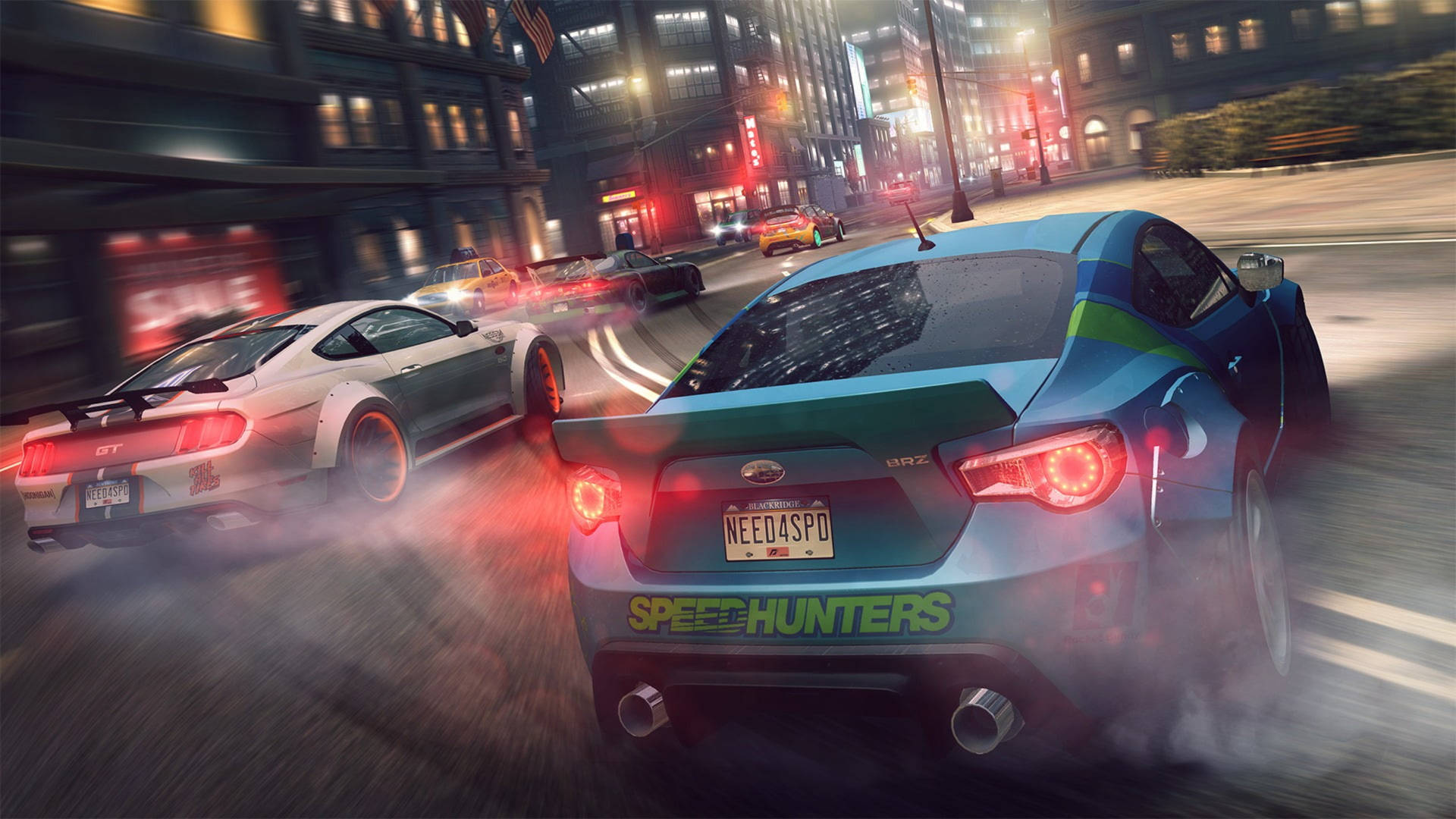 High-speed Thrills - Exhilarating Need for Speed Game Racing Car Wallpaper