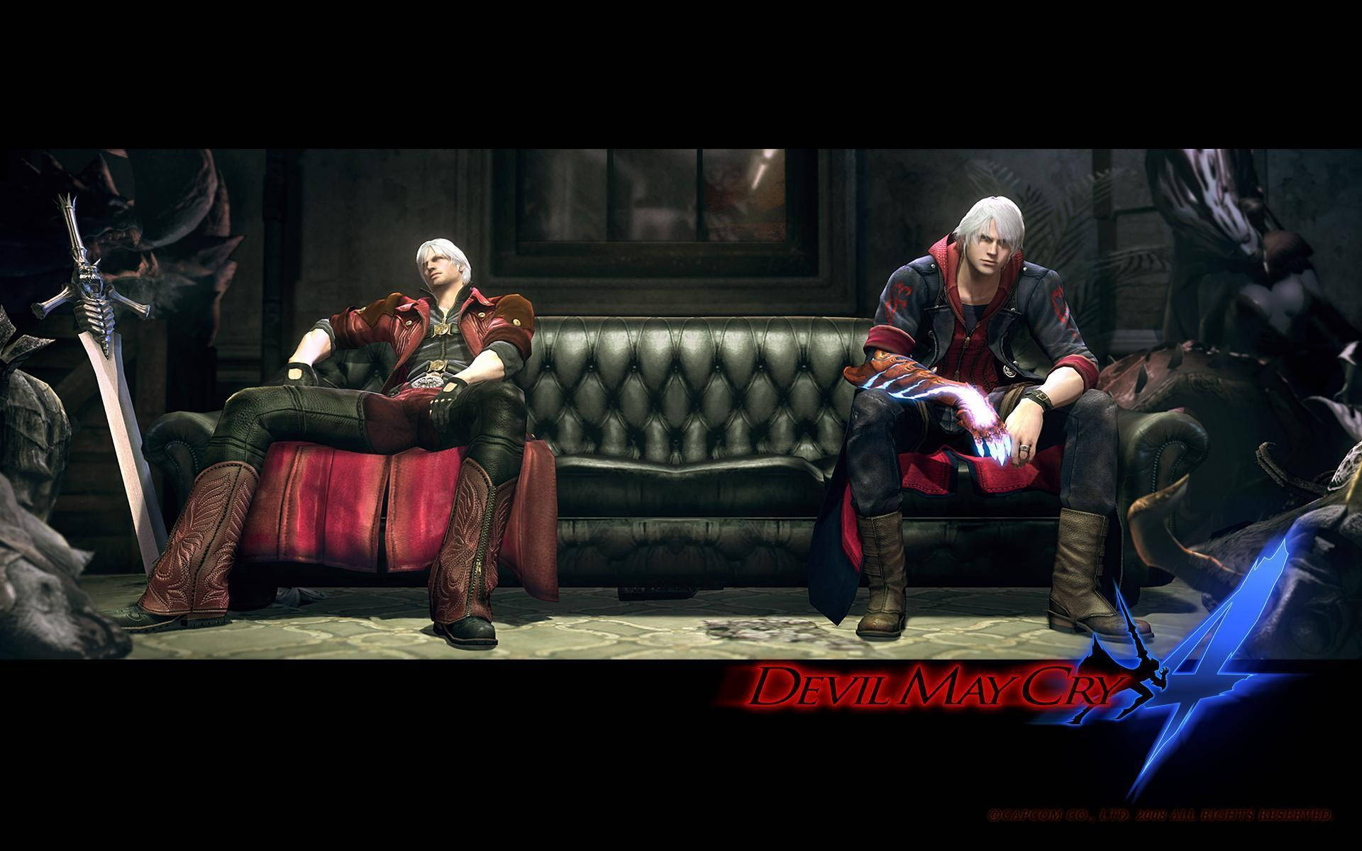 A clash between heroes - Dante and Nero from Devil May Cry Wallpaper
