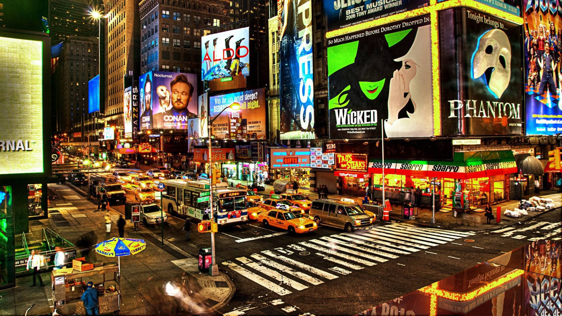 New York Hd Glamorous Broadway Wallpaper