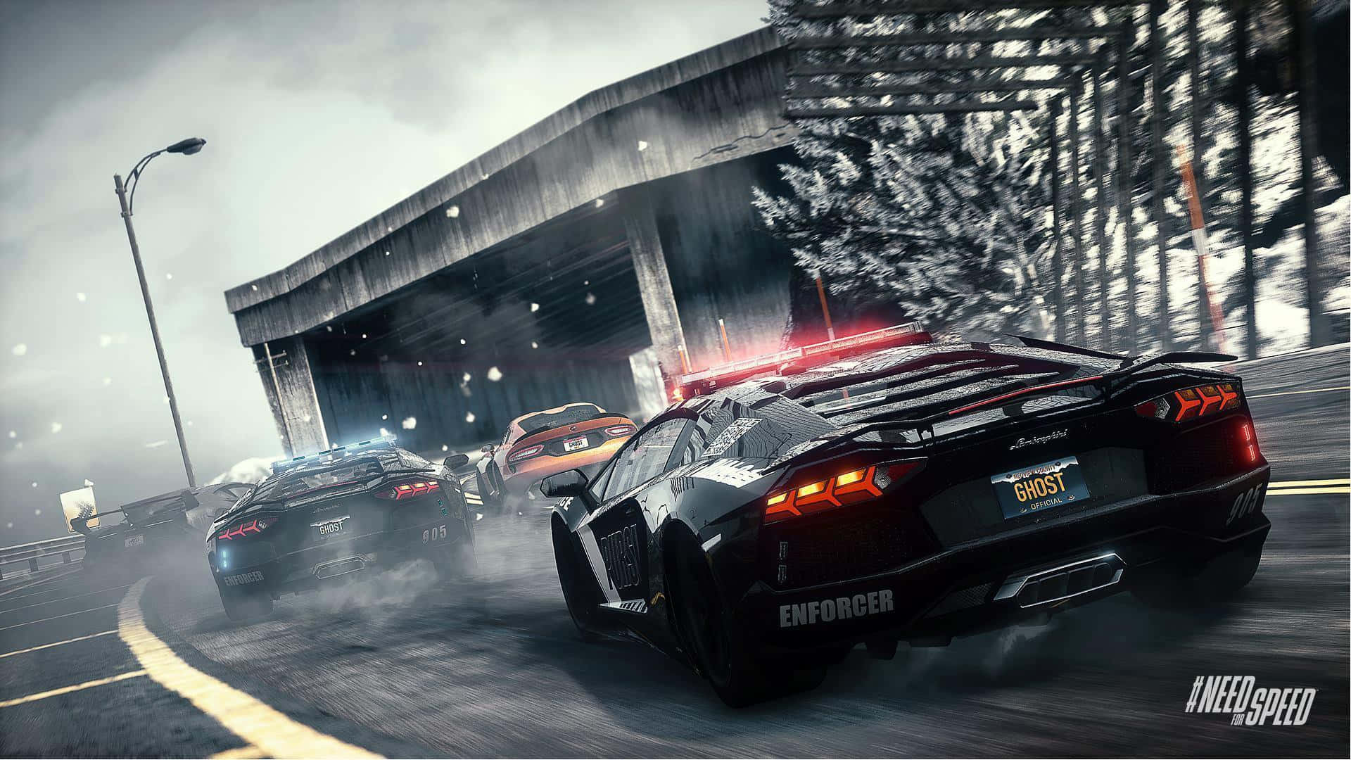 Intense Race in Need For Speed Game Wallpaper