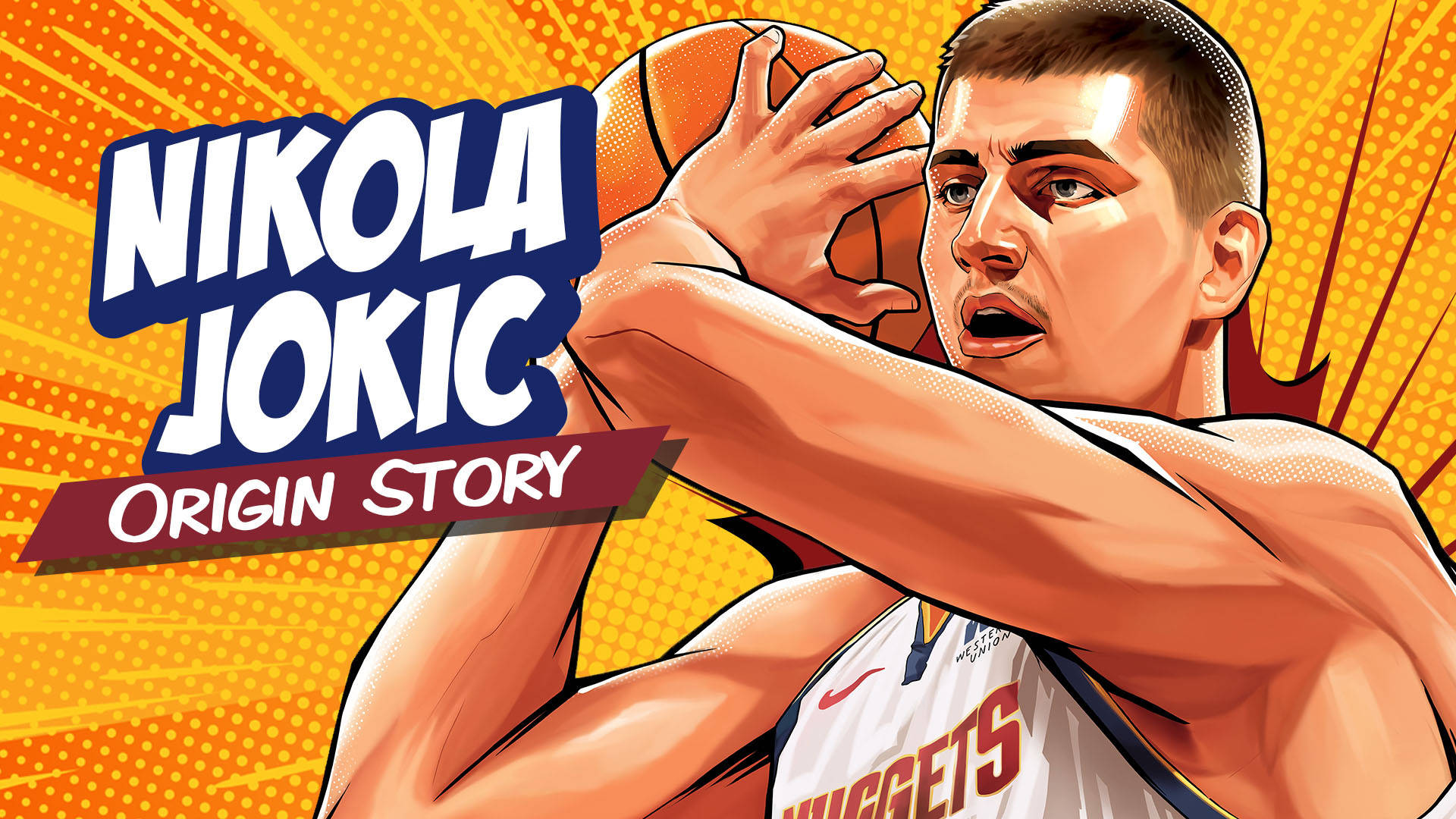 Nikola Jokic Comic Basketball Wallpaper