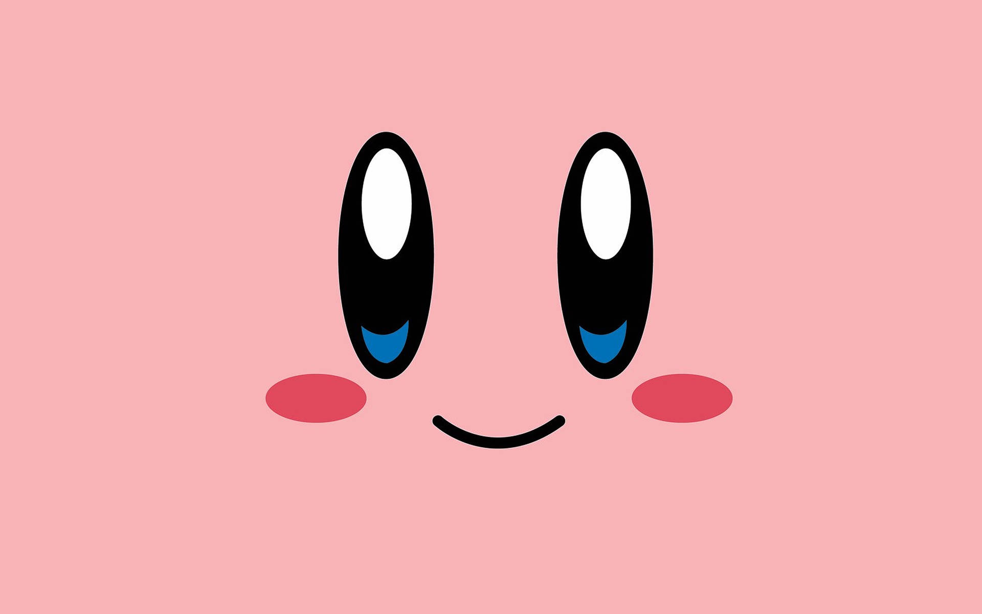 Nintendo Character Cute Kirby Face Wallpaper