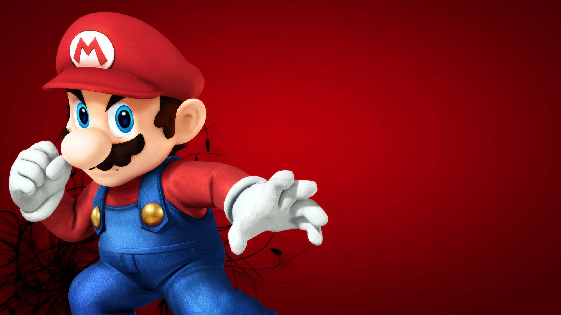 Nintendo Characters Super Mario Red Art Wallpaper