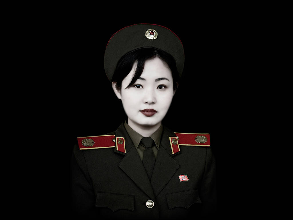 North Korea Lady Soldier Wallpaper