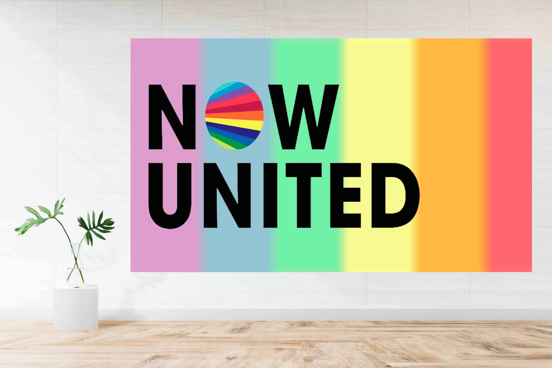 Vibrant Now United Logo Wallpaper