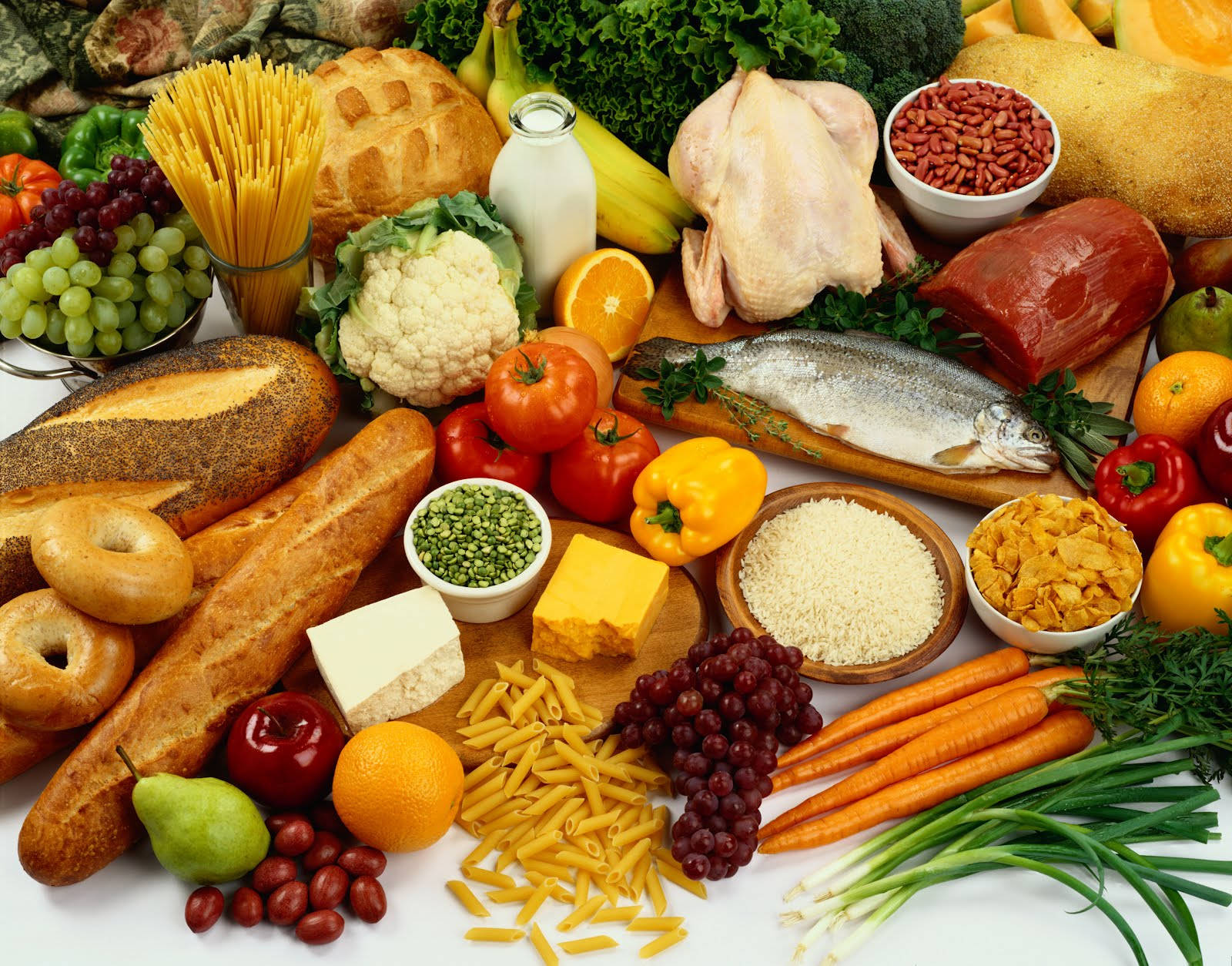 "illustration Of Nutritious Food Pyramid" Wallpaper