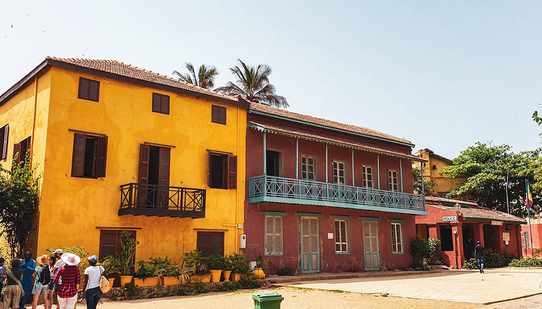 Old Colonial Houses Dakar Wallpaper