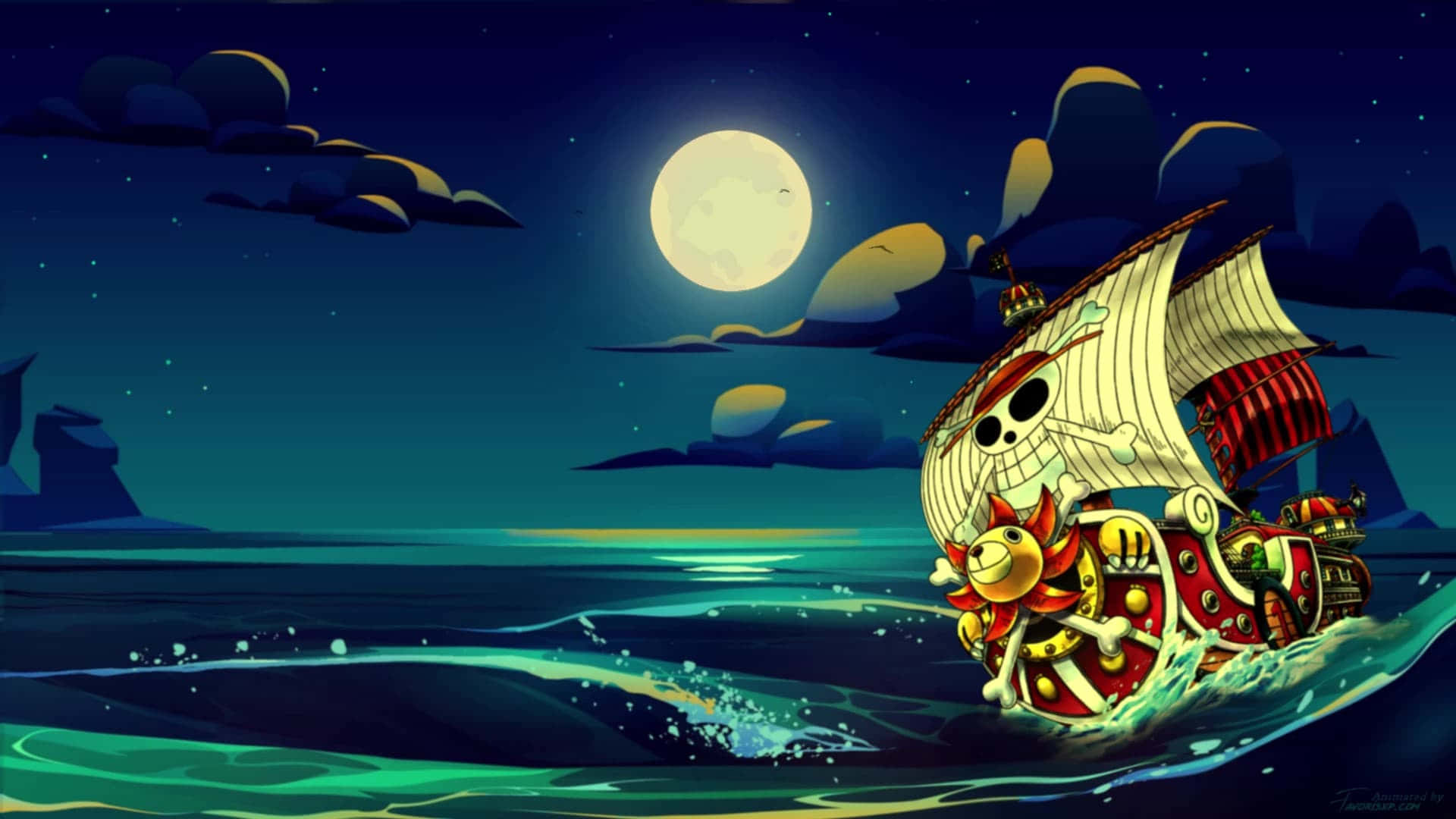 One Piece Pirate Ship Sailing Picture