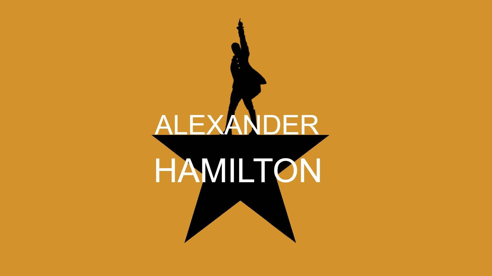Alexander Hamilton's signature orange logo. Wallpaper