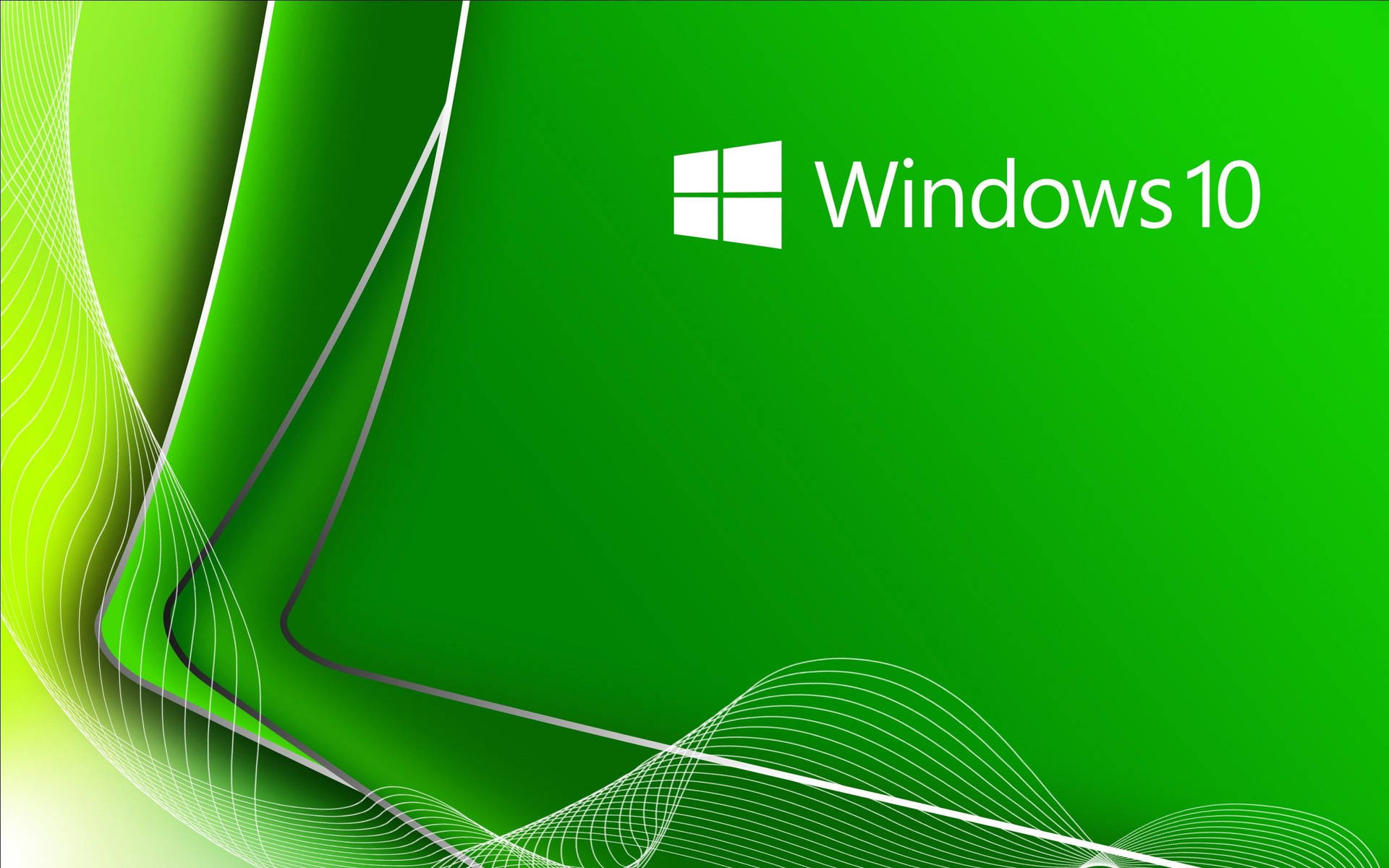 Original Windows 10 Green Wallpaper