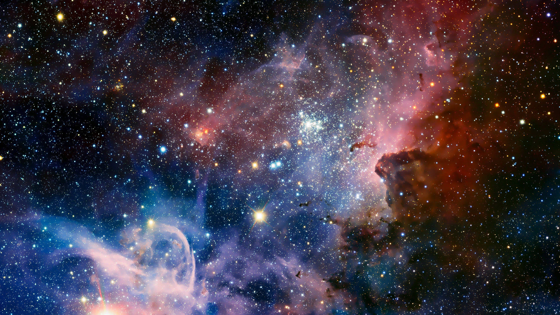 Stunning Close-Up View of the Carina Nebula Wallpaper