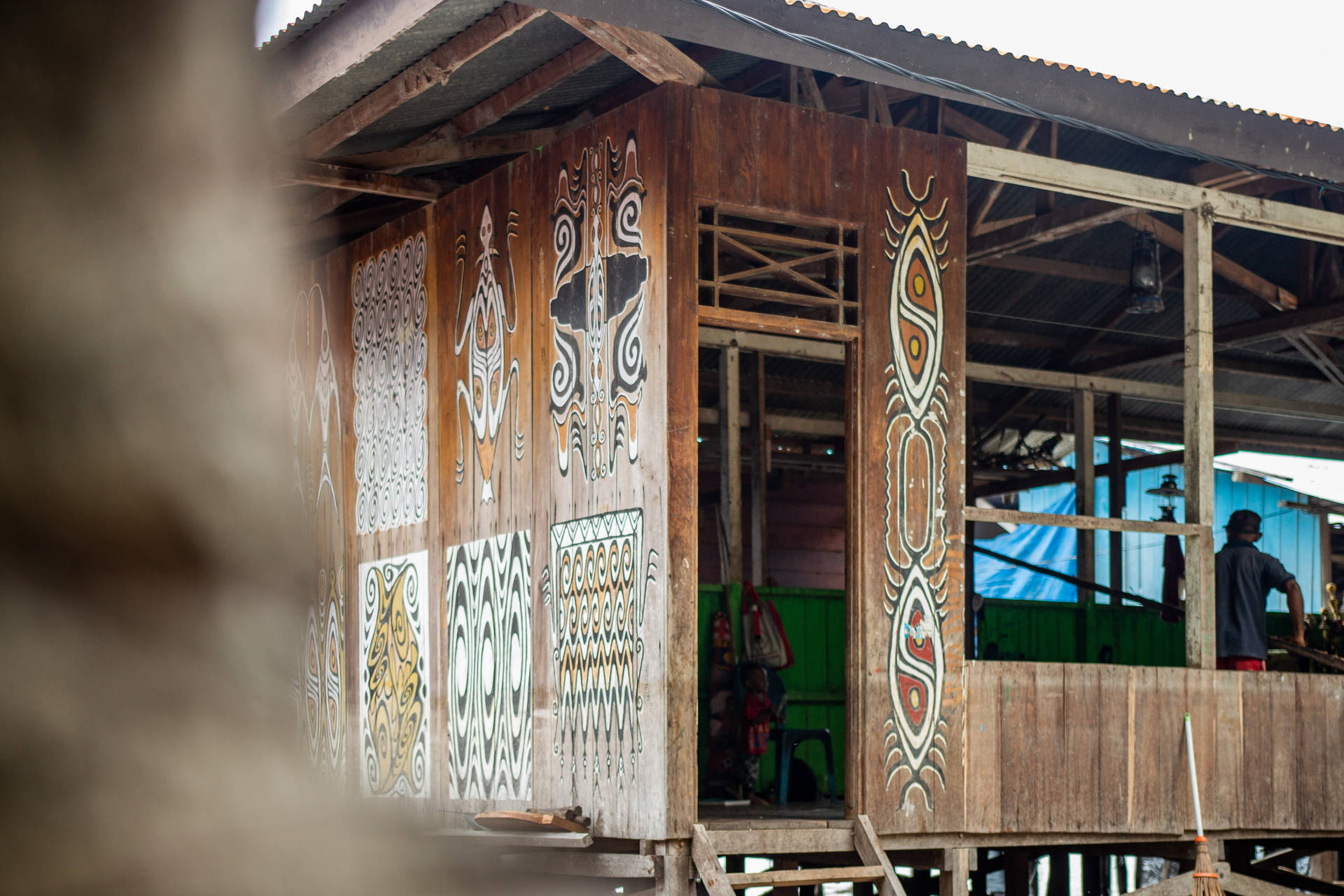 Papua New Guinea Hut House Wallpaper