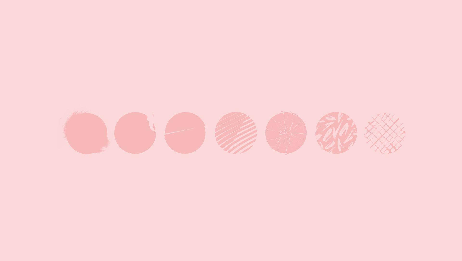 Dots Slowly Fading In A Pink Pastel Aesthetic Desktop Wallpaper
