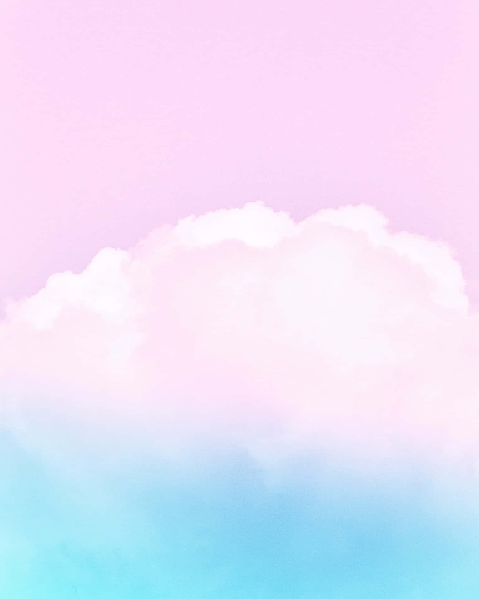 A Pink And Blue Cloud With A Blue Sky Wallpaper