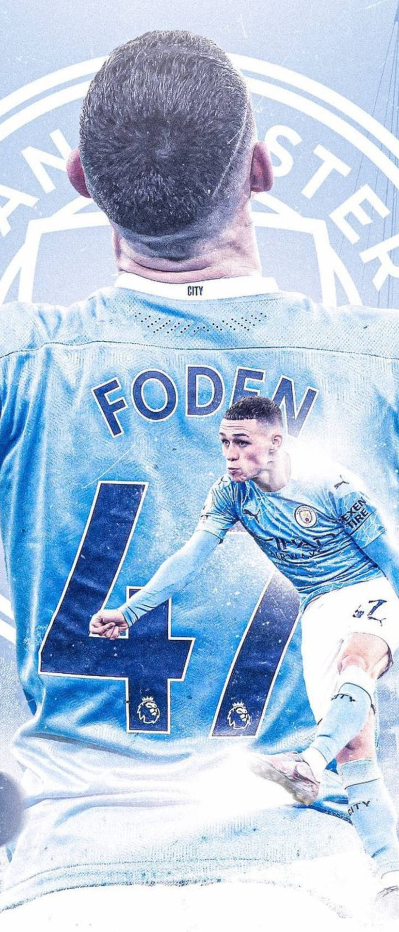Phil Foden Number 4 Jersey Wallpaper