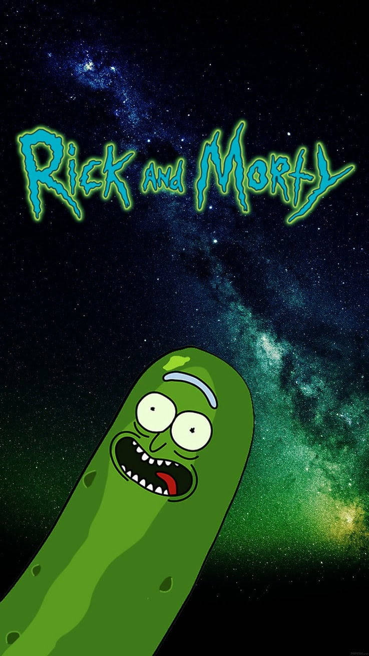 Pickle Rick In Space Wallpaper