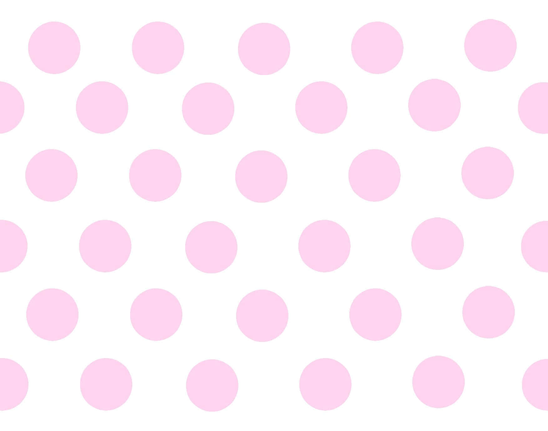 Add a fun and unique touch to your home with this bright Pink Polka Dot wallpaper. Wallpaper