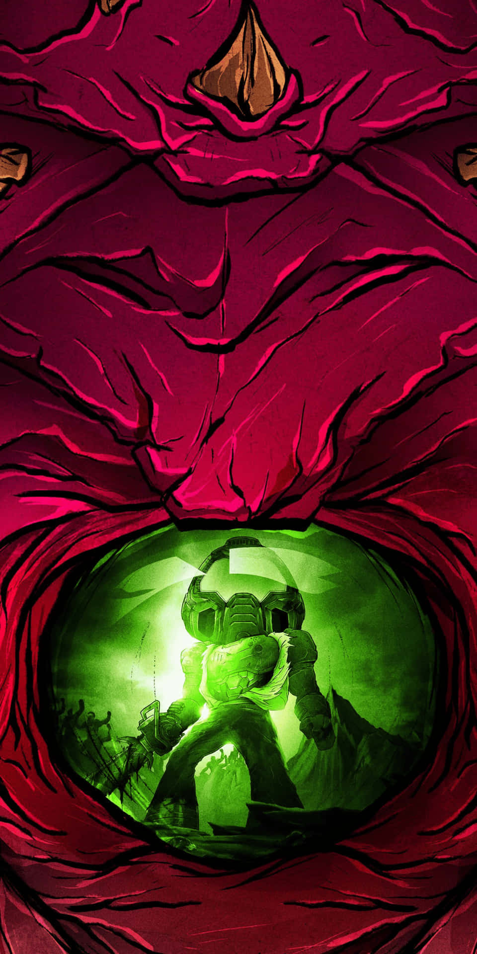 Doom awaits - Pixel 3 game background