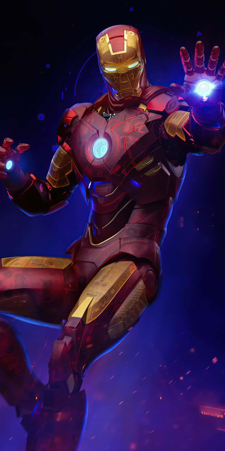 Pixel 3 Iron Man Holographic Background