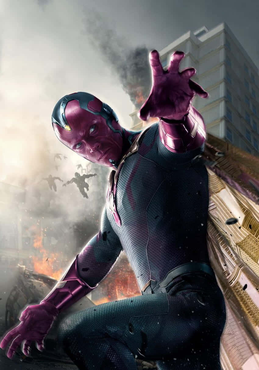 Pixel 3xl Marvel's Avengers Background Vision Flying