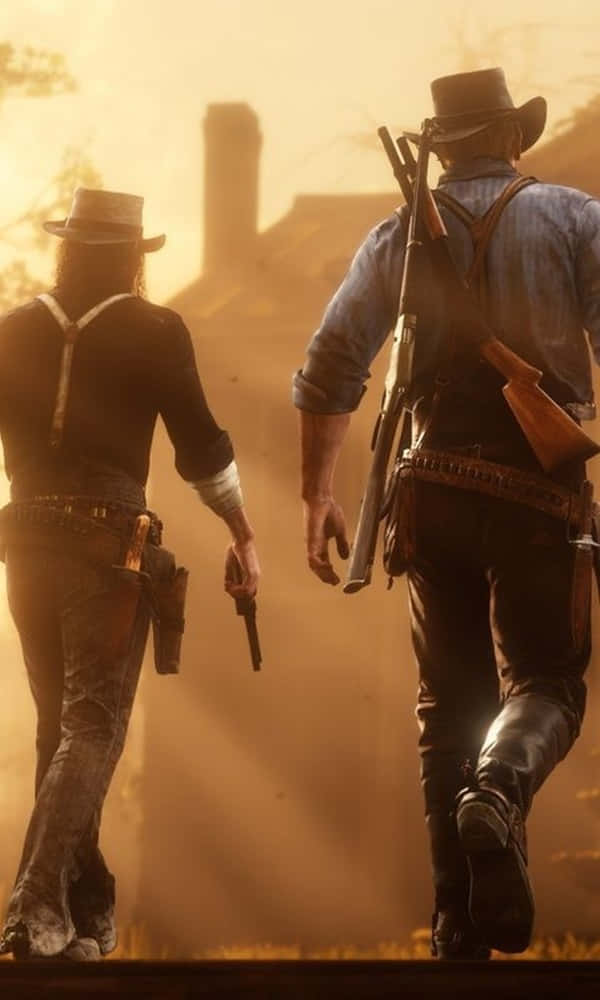 Pixel 3xl Red Dead Redemption 2 Background Arthur And John