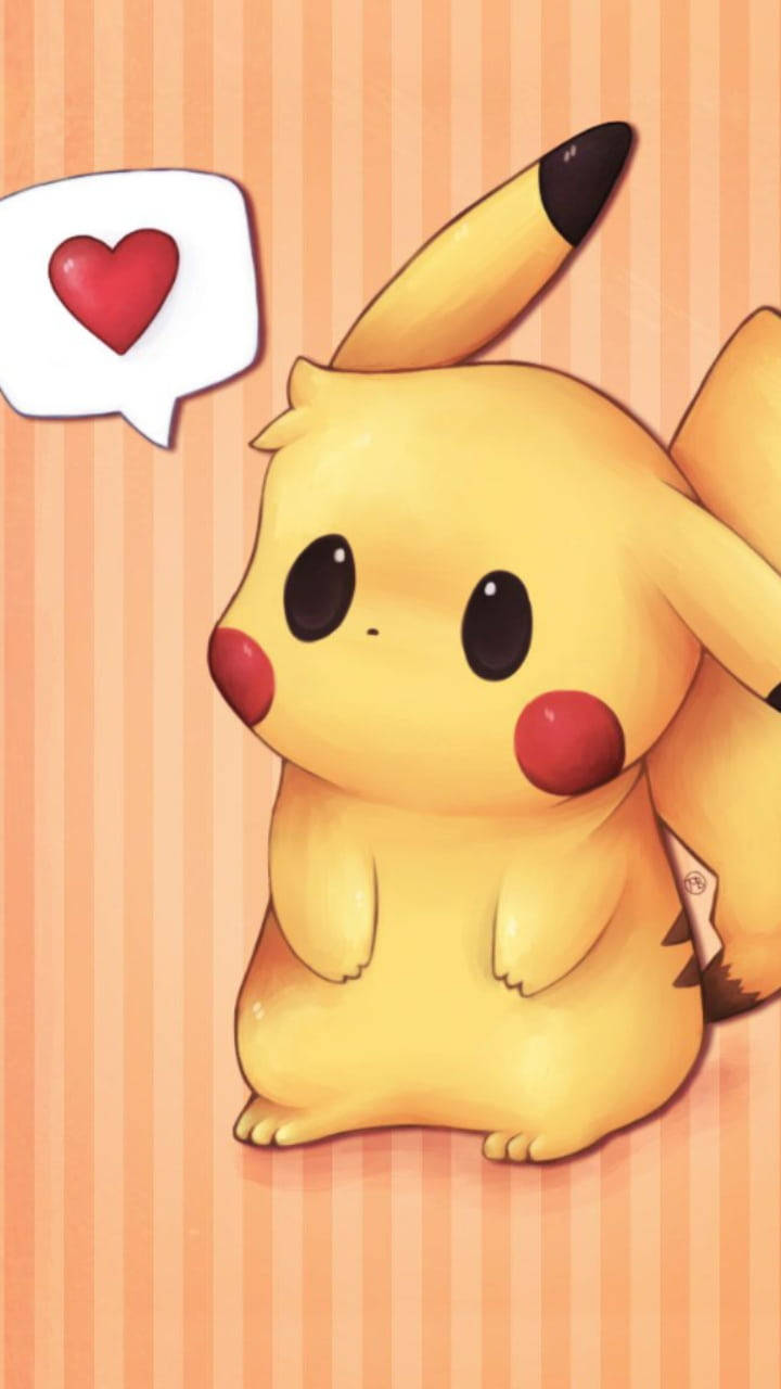 Pokemon Phone Pikachu Heart Bubble Wallpaper