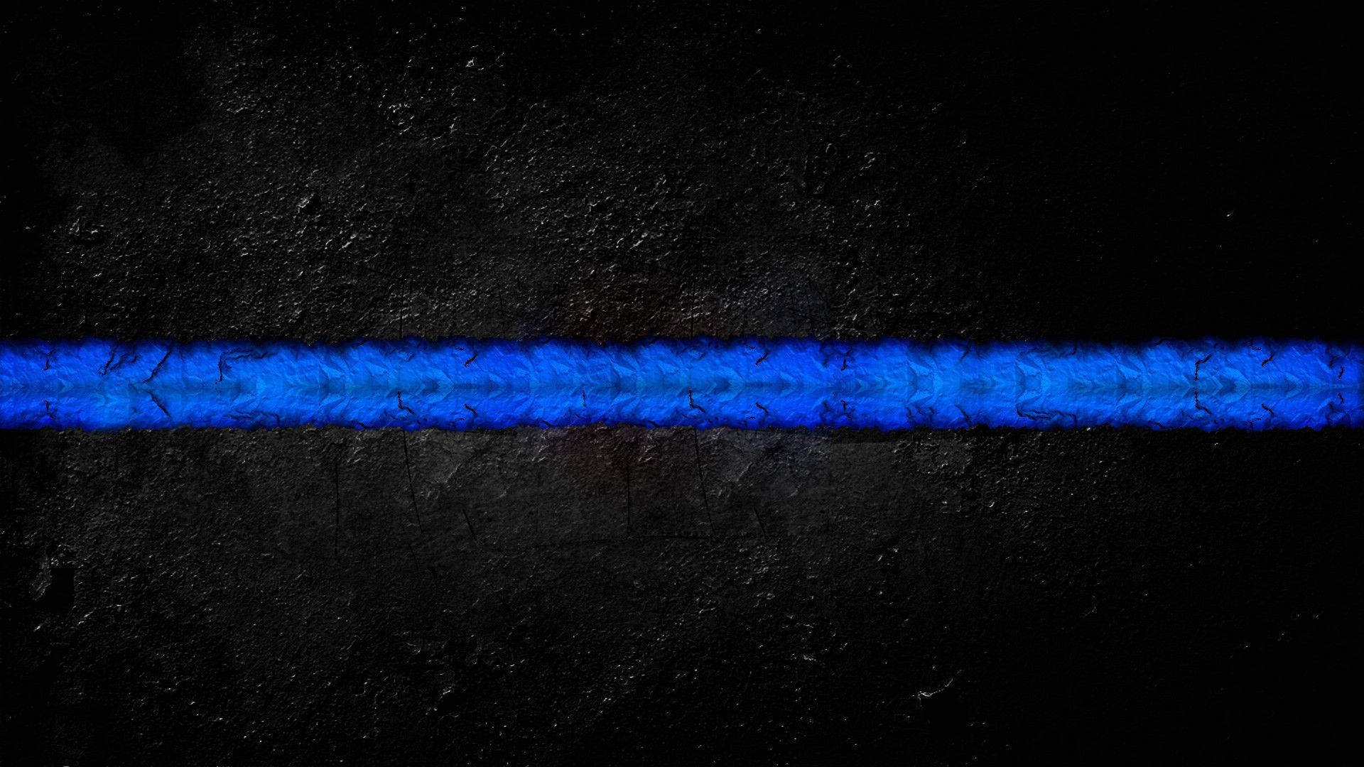 Police officers united under the Thin Blue Line Wallpaper