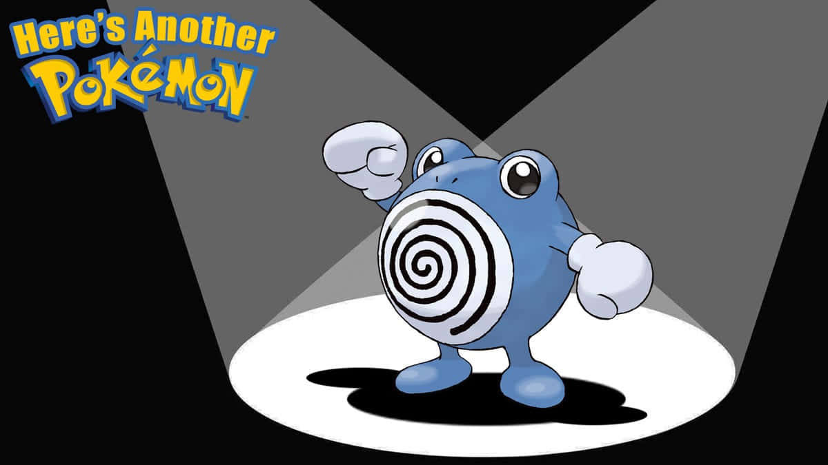 A Poliwhirl dances in the illuminated stage lights Wallpaper