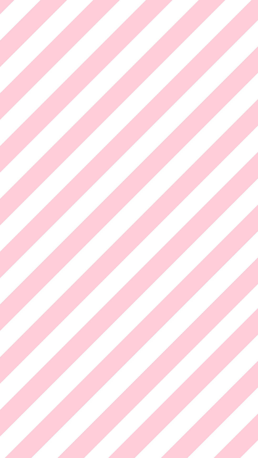 Preppy Pink And White Stripes Wallpaper