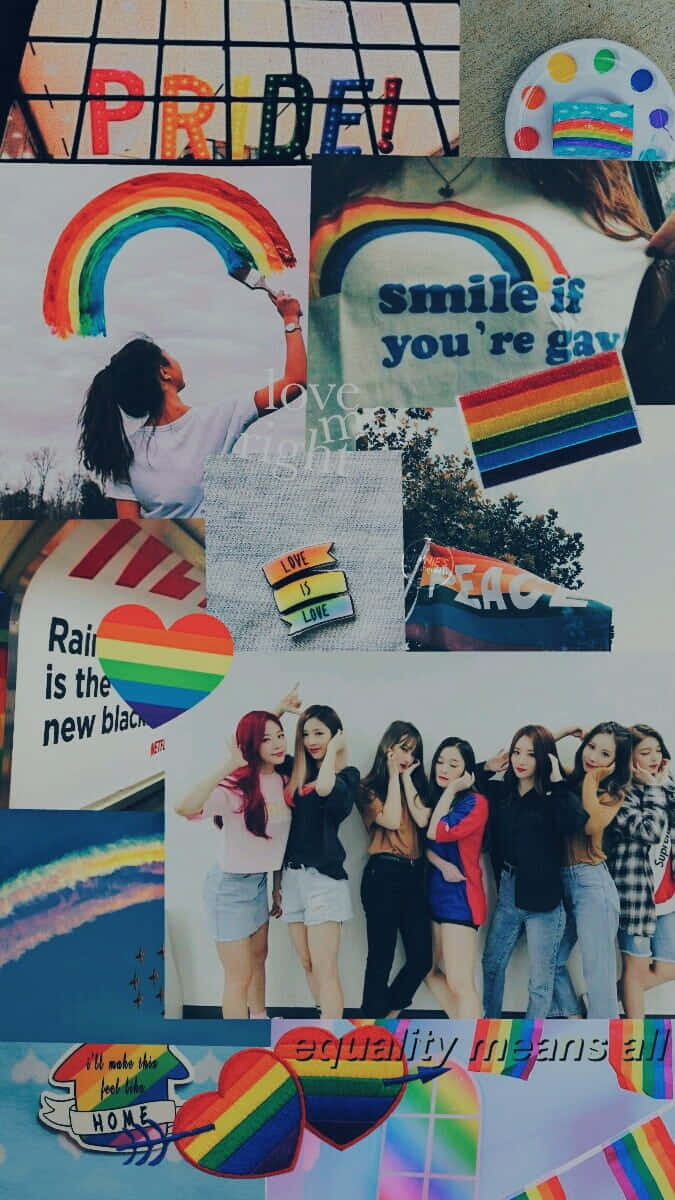 "Diversity is something to celebrate with Pride Aesthetic!" Wallpaper