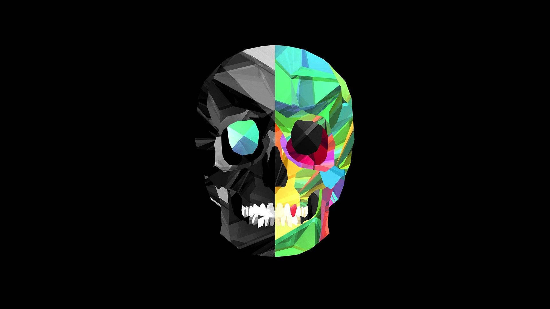 "Edgy Skull Art - Convey your unique style with this artistic skull profile picture." Wallpaper