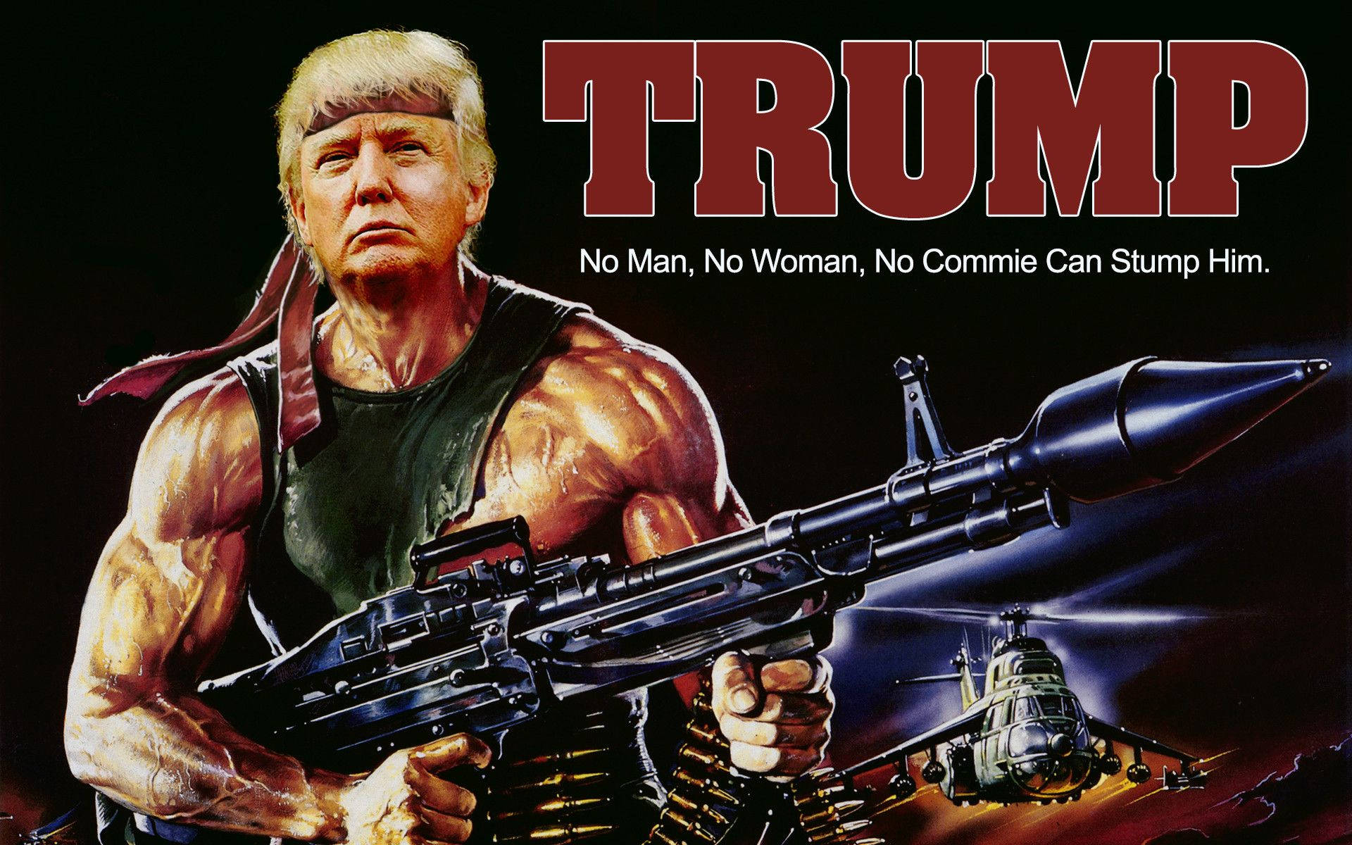 "Make America Great Again: Rambo-Style" Wallpaper