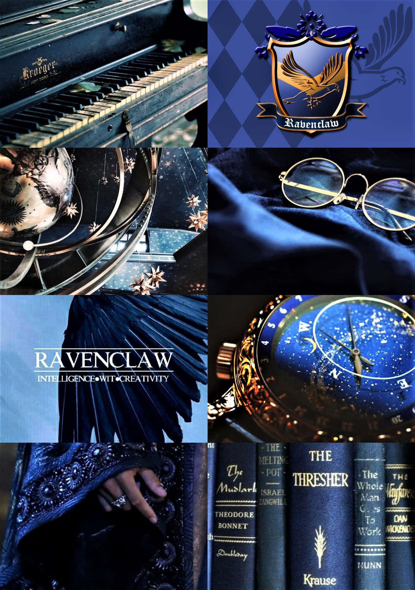 Experience the Wisdom&Creativity of Ravenclaw House Wallpaper
