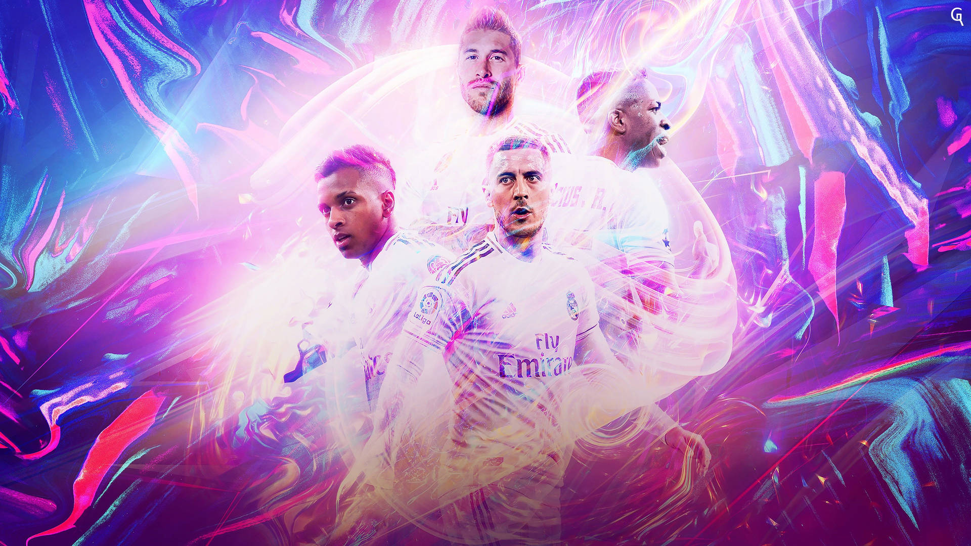 Real Madrid 4k Dynamic Colors Wallpaper