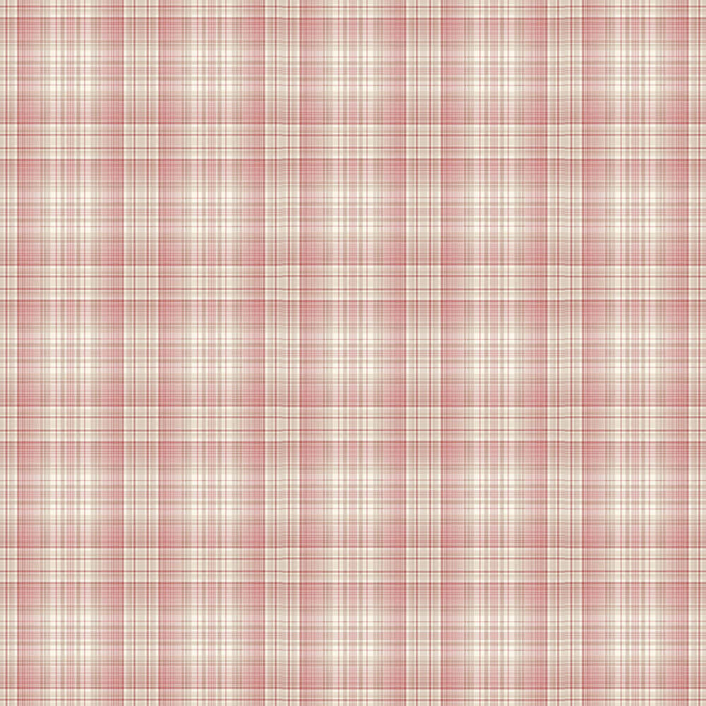 A Pink And White Plaid Fabric Wallpaper