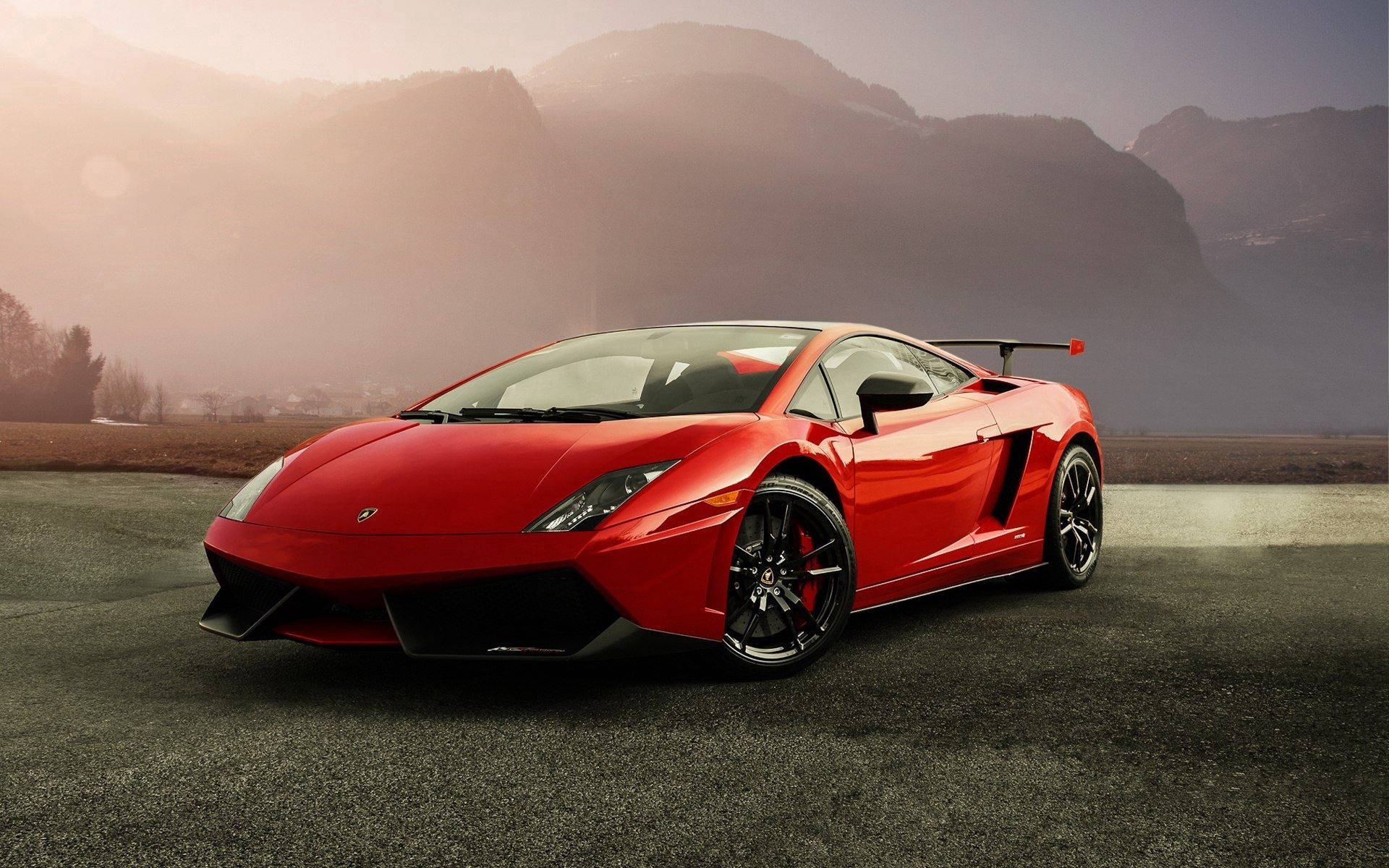 "Explore the world in your red Lamborghini Gallardo" Wallpaper